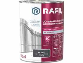 Gruntoemalia do bram i ogrodzeń szary RAL7016 0,9L RAFIL