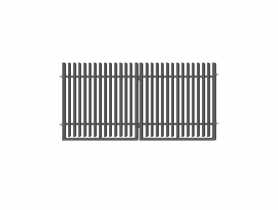 Brama dwuskrzydłowa Anika 3,00 m, 1,50 m, stal ocynk+RAL7016 struktura POLBRAM