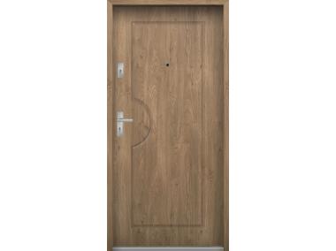 Zdjęcie: Drzwi wejściowe do mieszkań Bastion T-19 Dąb 80 cm prawe ODR KR CENTER