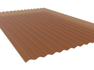 Zdjęcie: Płyta PVC fala 76/18 dymna 90x250 cm SCALA
