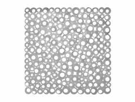 Mata łazienkowa Ring 53x53 cm szara ALSEA