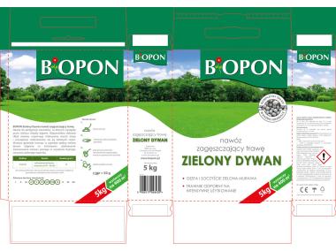 Zdjęcie: Nawóz zagęszczający trawę Zielony dywan 5 kg BOPON