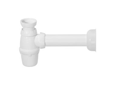 Zdjęcie: Syfon zlewozmywakowy pojedynczy butelkowy 1 1/2" x 40 mm bez spustu WIRQUIN SYFONY