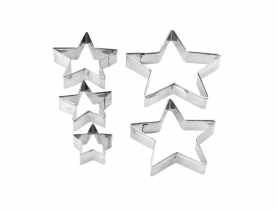 Wykrawaczki metalowe 5 szt. gwiazda GALICJA