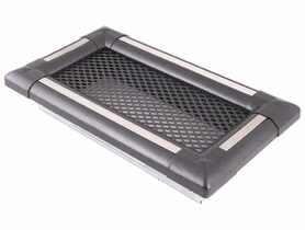 Kratka kominkowa wentylacyjna Exclusive 10x20 cm grafit, inox PARKANEX