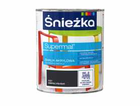 Emalia akrylowa Supremal A301 czarny 0,8L ŚNIEŻKA
