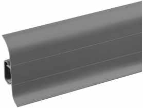 Listwa przypodłogowa PVC Premium Classic 22x59 mm; 2,20 m Szary Mat CEZAR