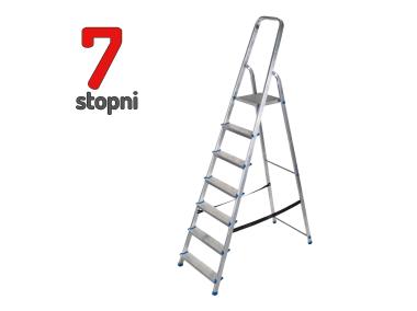 Zdjęcie: Drabina aluminiowa 7 stopniowa 150 kg DOOC