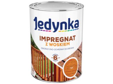 Zdjęcie: Impregnat do drewna z woskiem teak 0,9 L JEDYNKA