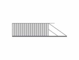 Brama przesuwna Elza 4x1,5 m stal ocynk+ral7016 struktura prawa POLBRAM
