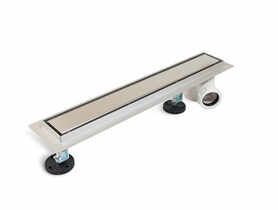 Odpływ liniowy z bocznym syfonem Side Drain (pod płytkę / Virgin) 80 cm BALNEO