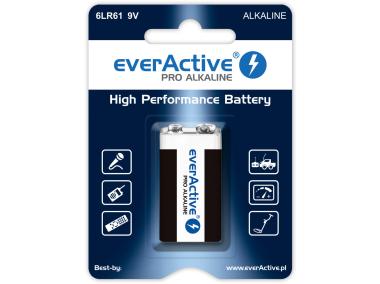 Zdjęcie: Bateria 6LR61 9V 1BL Pro Alkaline EVERACTIVE