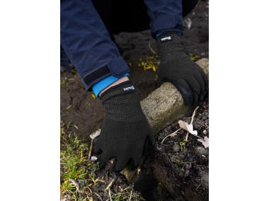 Zdjęcie: Rękawice ochronne Termo Grip Black lateks , rozmiar 8 BRADAS
