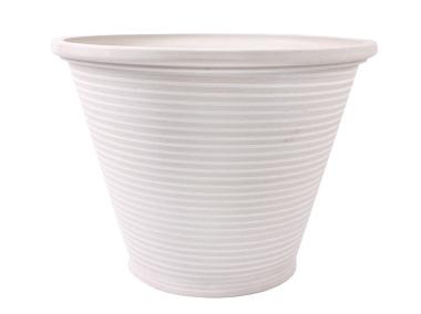 Zdjęcie: Donica z kompozytu 50x50x37h cm duża biała TIN TOURS