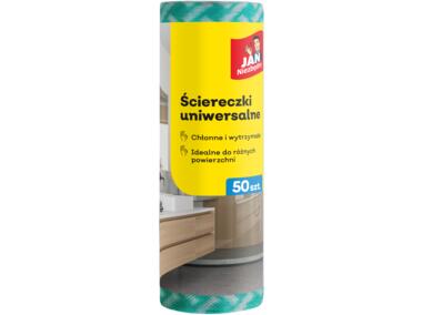 Zdjęcie: Ściereczki uniwersalne na rolce kolorowe 50 szt. JAN NIEZBĘDNY