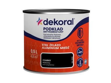 Zdjęcie: Podkład antykorozyjny czarny 0,5 L DEKORAL