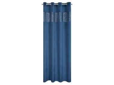 Zdjęcie: Zasłona gotowa Margot 140 x 250 cm granatowy EUROFIRANY