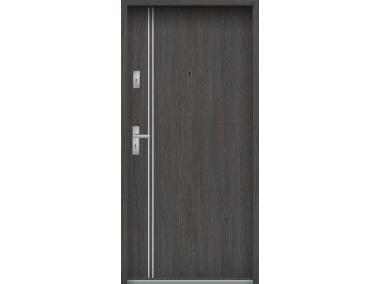 Zdjęcie: Drzwi wejściowe do mieszkań Bastion A-37 Wenge deska 80 cm prawe OSPŁ KR CENTER