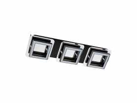 Oprawa ścienno-sufitowa SMD  Led Lipsk 3L NW kolor chrom/czarny 3 x 5 W STRUHM