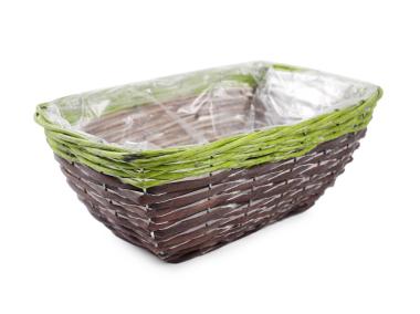 Zdjęcie: Koszyk do obsadzania kwiatami 29x20x12 cm prostokątny TIN TOURS