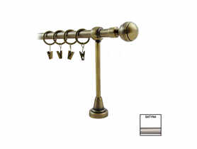 Karnisz pojedynczy Hefajstos Plus 16 mm - 240 cm satyna KARWEL