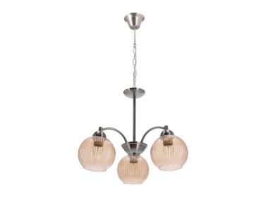 Zdjęcie: Lampa wisząca Medina 3x60 W E27 srebrny+bursztynowy CANDELLUX