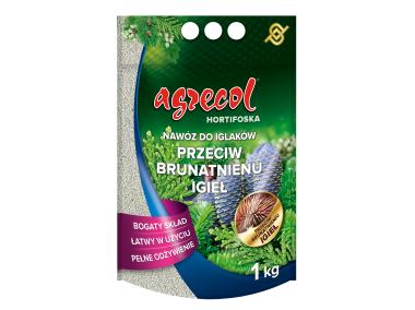 Zdjęcie: Nawóz do iglaków przeciw brunatnieniu igieł Hortifoska 1 kg AGRECOL