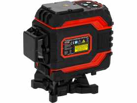 Poziomnica laserowa 3 prom, 360 stopni, poziomica, wiązka zielona, 20 m, CE, PROLINE