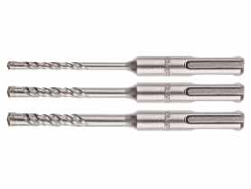 Zestaw wierteł do betonu SDS Plus, quatro, zestaw 3 szt. - 6, 8, 10 x 110 mm GRAPHITE