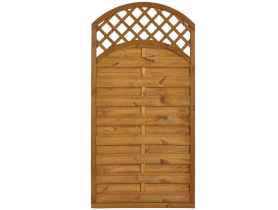 Płot ażurowy Trento 2 R34x44 2 łuki góra 90x180/160 cm złoty dąb SOBEX