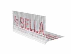 Listwa PVC okapnikowa, podtynkowa z siatką BP14 Lux L300 biała BELLA PLAST