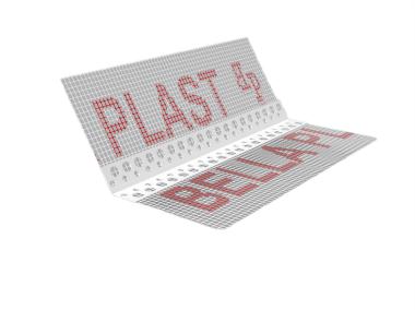 Zdjęcie: Kątownik PVC uniwersalny z siatką, na rolce BP4S L25 m BELLA PLAST