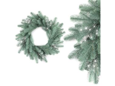 Zdjęcie: Wieniec bożonarodzeniowy Cristal srebrny świerk SONIC