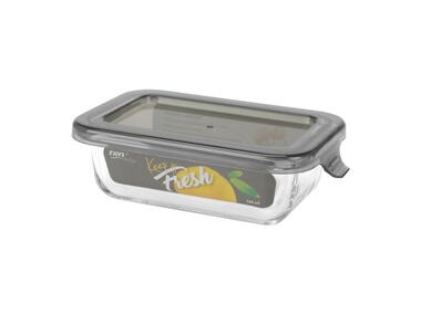 Zdjęcie: Pojemnik ze szkła żaroodpornego 180 ml prostokąt, wzór Grey, Keep it fresh DECOR