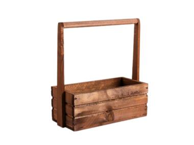 Zdjęcie: Skrzynka drewniana 30x13x11/31 cm brązowa TIN TOURS