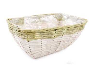 Zdjęcie: Koszyk do obsadzania kwiatami 31x23x13 cm prostokątny TIN TOURS