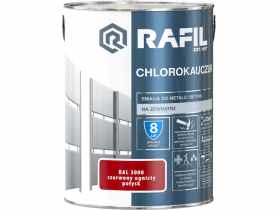 Emalia chlorokauczuk czerwony ognisty RAL3000 5L RAFIL
