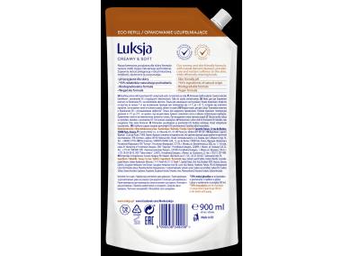 Zdjęcie: Mydło w płynie Creamy & Soft  mleczko bawełniane i prowitamina B5 0,9 L zapas LUKSJA