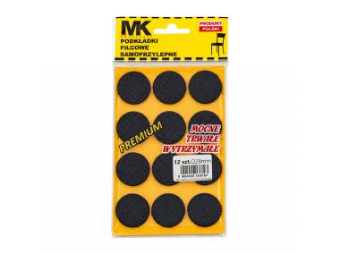 Zdjęcie: Podkładki filcowe premium fi 28 mm czarny MK