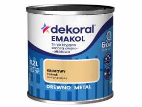Emalia ftalowa Emakol Strong kremowy 0,2 L DEKORAL