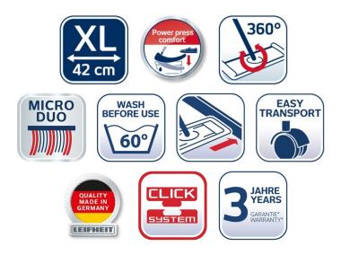 Zdjęcie: Zestaw Profi na kółkach LEIFHEIT