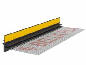 Listwa PVC BP13 Midi L300 9/3 szary ciemny, z siatką i z uszczelką BELLA PLAST
