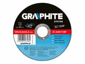Tarcza tnąca do metalu 125 x 2.5 x 22.2 mm, 41 A30-T-BF GRAPHITE
