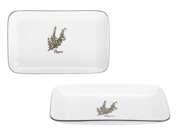 Zdjęcie: Półmisek Prowansja 20 cm z porcelany New Bone 81480 Thyme RAVI