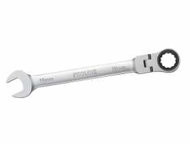 Klucz oczkowo-płaski z grzechotką i przegubem 17 mm CV PROLINE