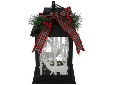 Zdjęcie: Latarenka plastikowa 15 LED czarna 14 x 14 x 25,5 cm, 3xAAA (w zestawie) JUMI