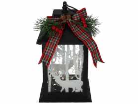 Latarenka plastikowa 15 LED czarna 14 x 14 x 25,5 cm, 3xAAA (w zestawie) JUMI