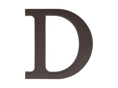 Zdjęcie: Litera "D" plastikowa brązowa 90 mm METRO