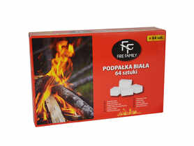 Podpałka biała FF 64 kostek FIRE FAMILY