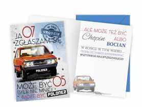 Karnet V-059 Urodziny - polonez KUKARTKA